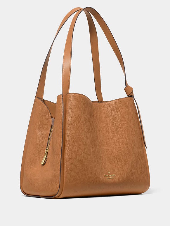 Kate Spade Tan Pebble Leather Shoulder Bag